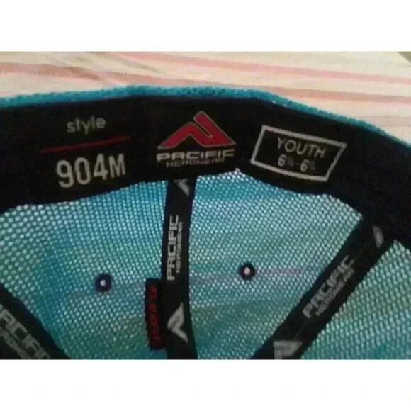 Pacific Headwear Blue Baseball Cap with B - Fitted Back - 904M - Youth - Picture 6 of 6